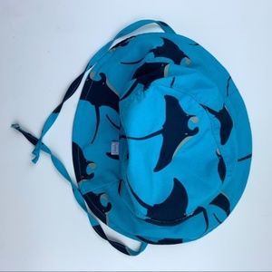 iPlay infants' beach hat sting ray teal navy blue